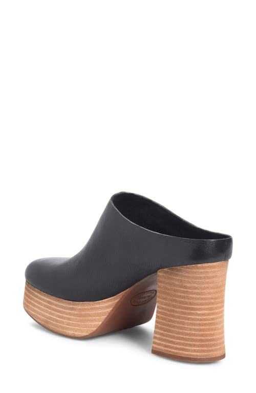 Kork-ease Veronica Platform Mule In Black F/g