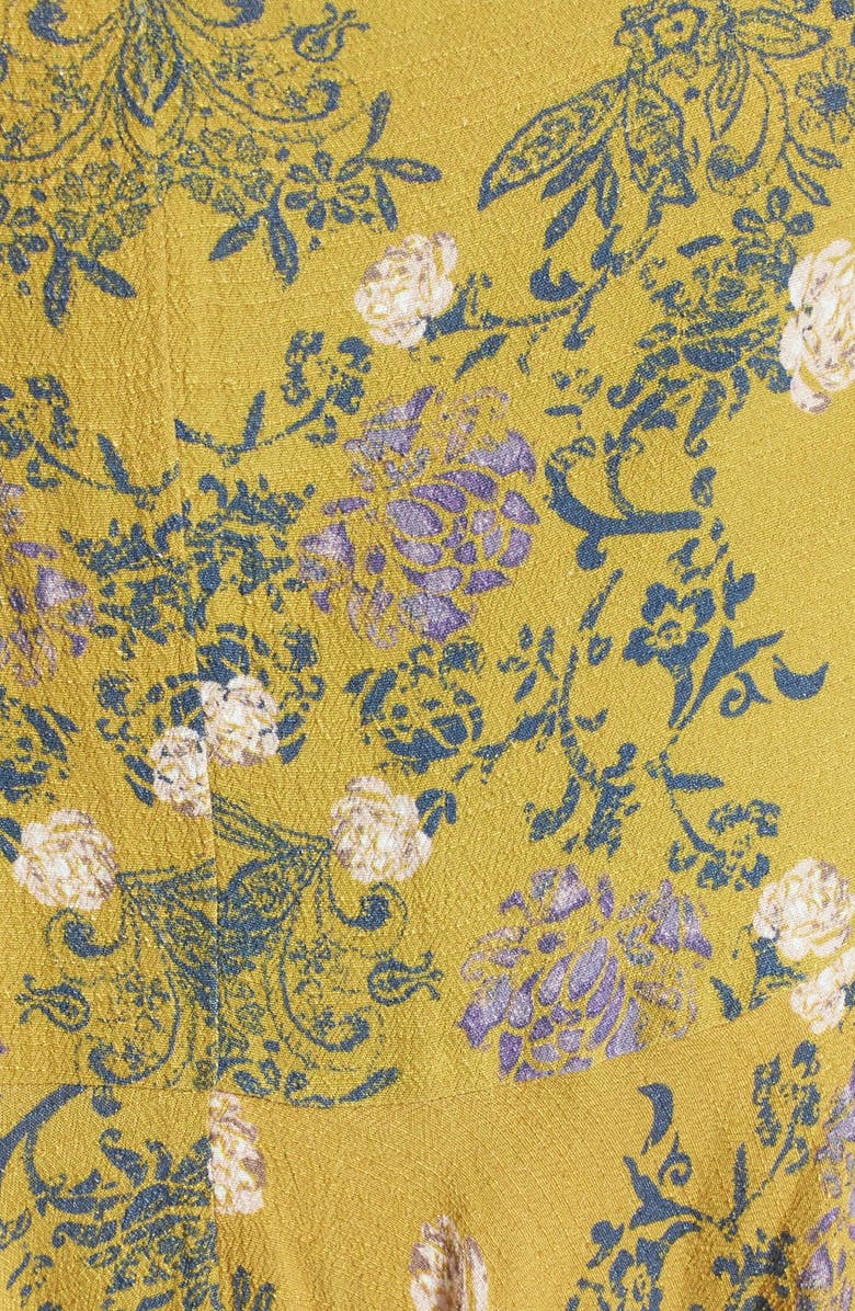 Free People 'Smooth Talker' Tunic Dress, Alternate, color, Gold Combo