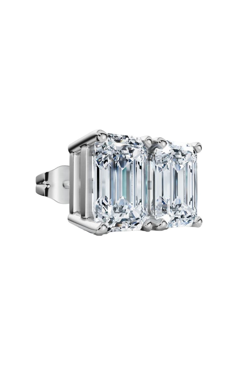 Bliss Diamond 2Ct TW Emerald Cut Diamond Studs 14k Gold Lab Grown, Alternate, color, 14K White Gold