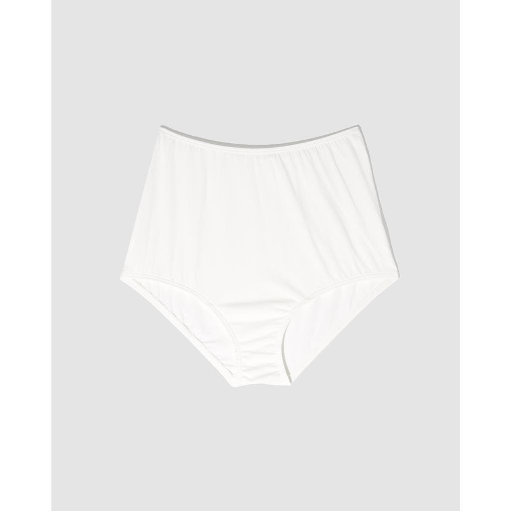 Oddobody Organic Cotton High Waisted Brief In Chalk