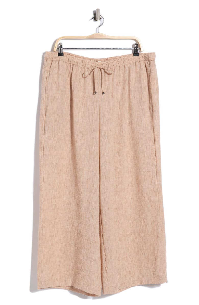 MAX STUDIO Crop Drawstring Pants, Alternate, color, Mocha