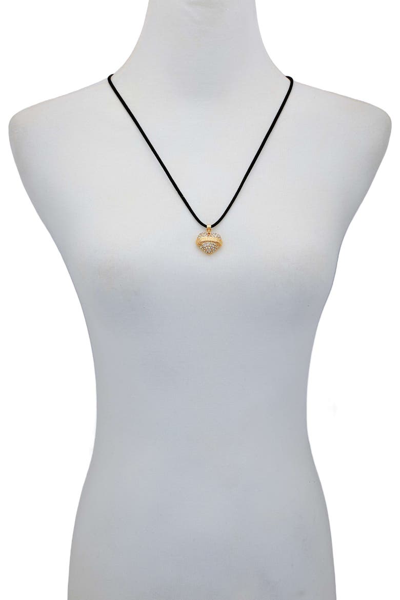 Suede choker necklace, Alternate, color, GOLDTONE