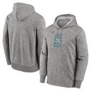 Nike Men's Nike Heather Gray Seattle Mariners Primary Logo Therma Hoodie