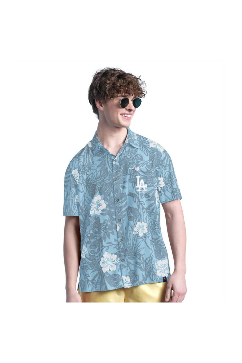 Men's Margaritaville Blue Los Angeles Dodgers Palm Shade Party Button-Up Shirt, Main, color, Blue