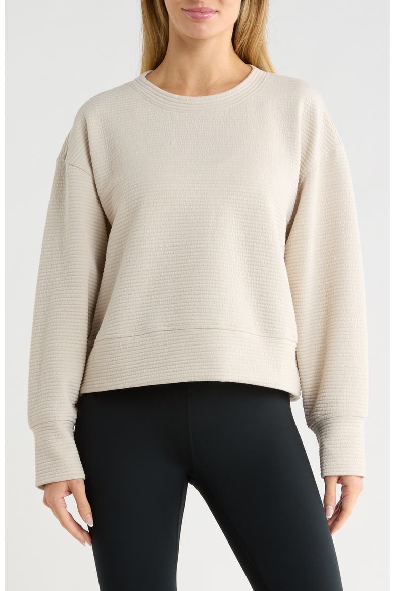 Ridge Relaxed Fit Ottoman Sweater, Main, color, GREY MOONBEAM