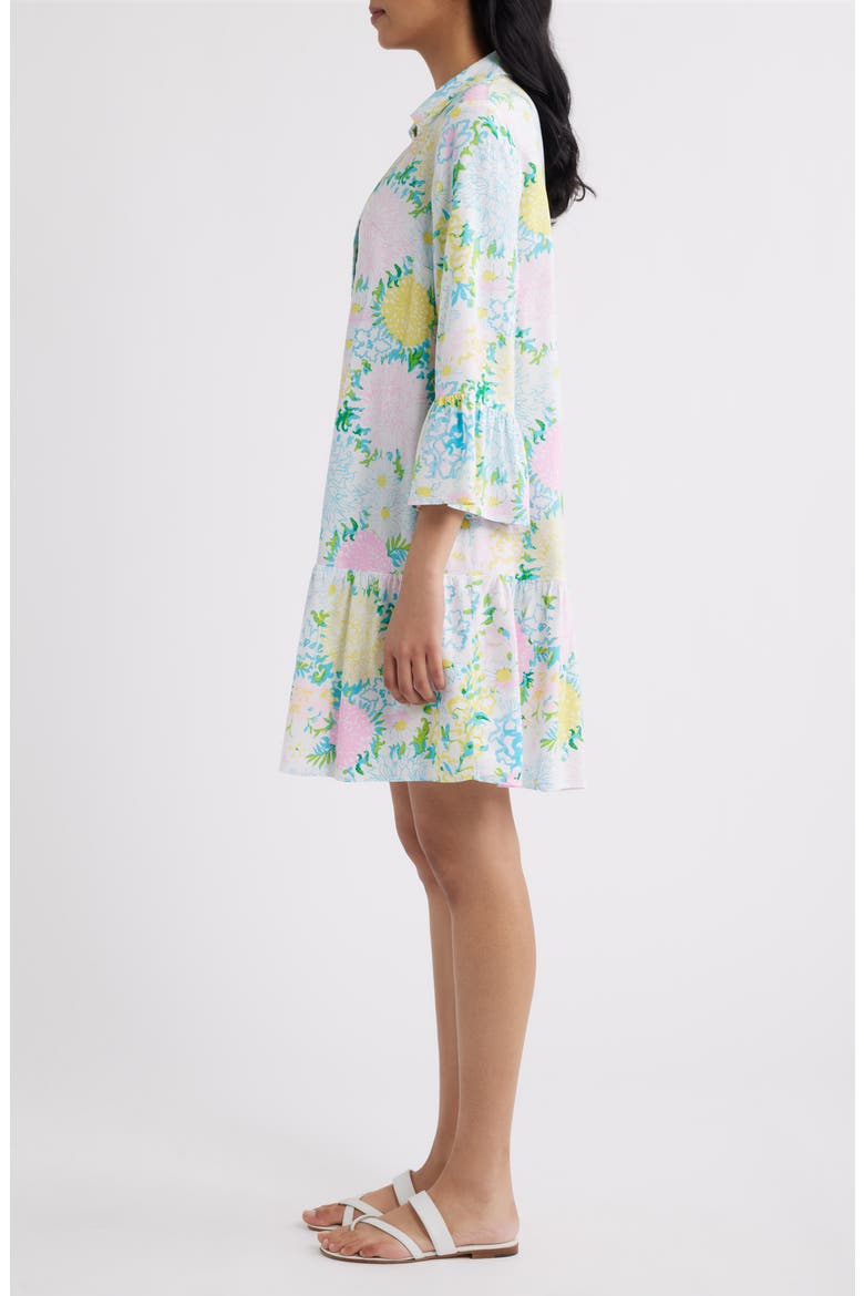 Rayanna Floral Print Tunic Dress, Alternate, color, MULTI LILLY GARDEN