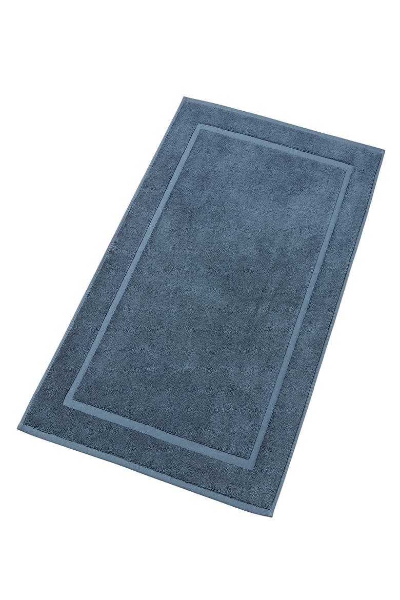 Renaissance Classic Cushiony Soft Cotton Bath Mat, Main, color, Denim