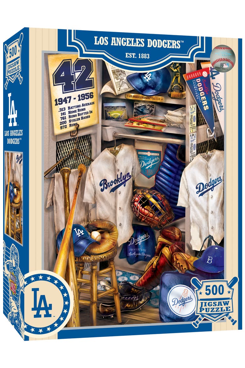 Los Angeles Dodgers Locker 500pc Puzzle, Main, color, Multicolor