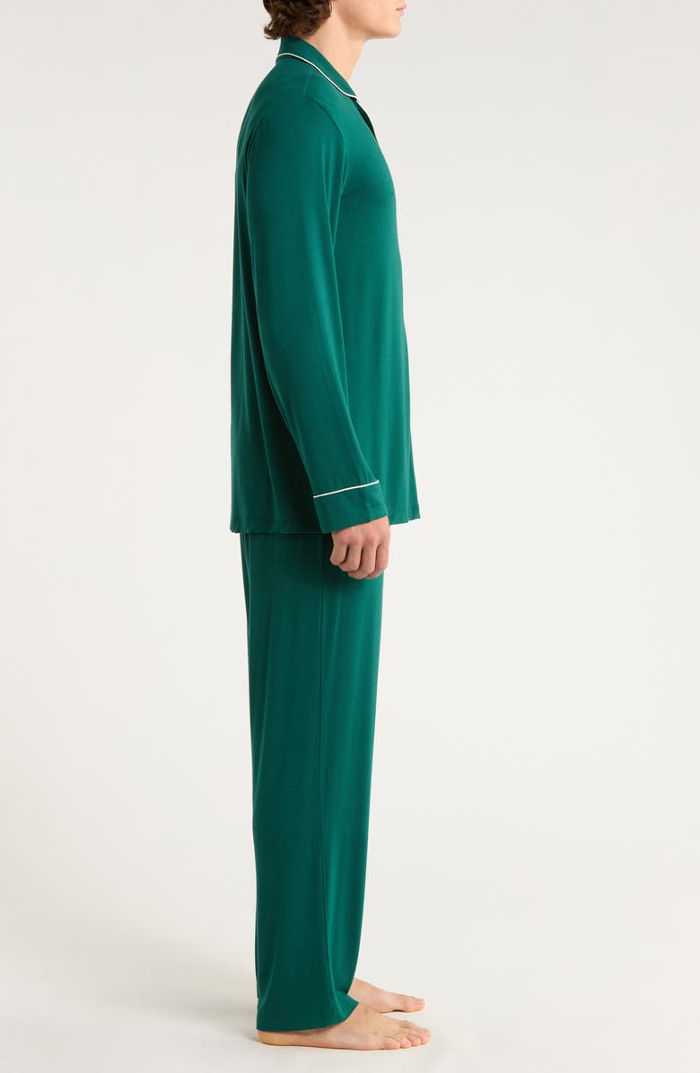 Nordstrom Moonlight Eco Pajamas, Alternate, color, Green Garnet