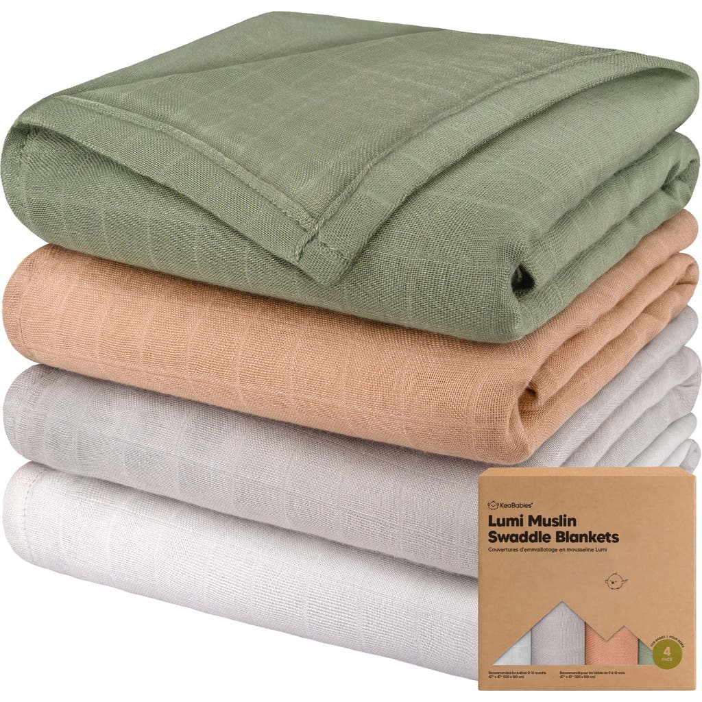 Keababies Lumi Muslin Swaddle Blankets