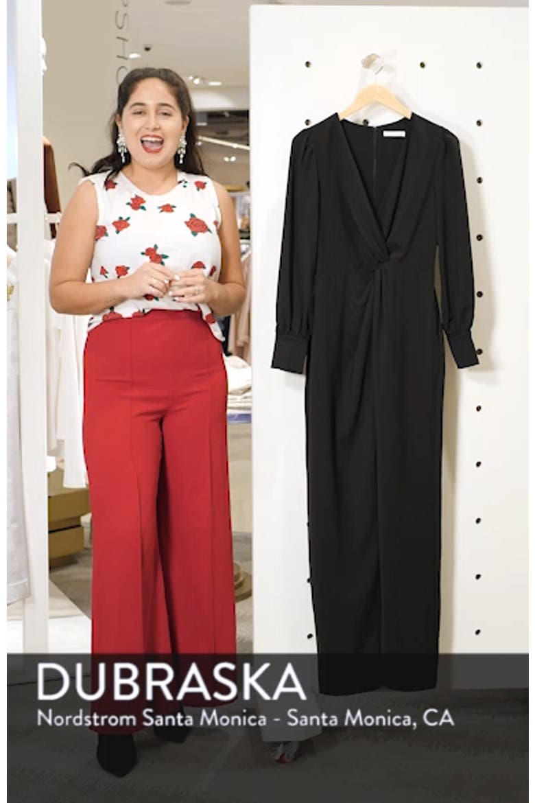 Twist Front Faux Wrap Gown video