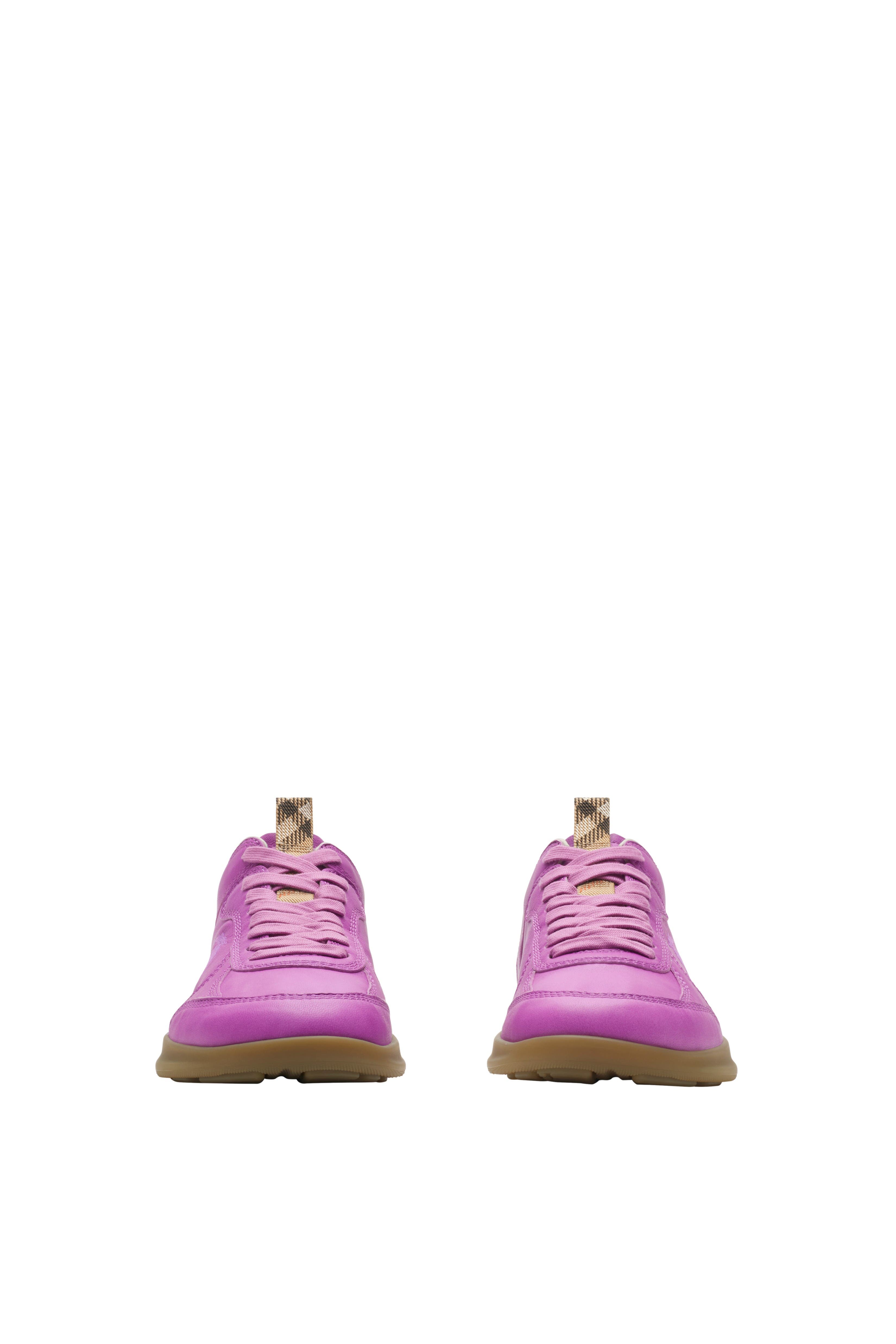 Burberry Leather Matrix Sneakers, Alternate, color, 