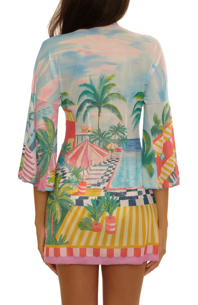 Becca Miami Beach Cover-Up Tunic, Alternate, color, Blue Multi