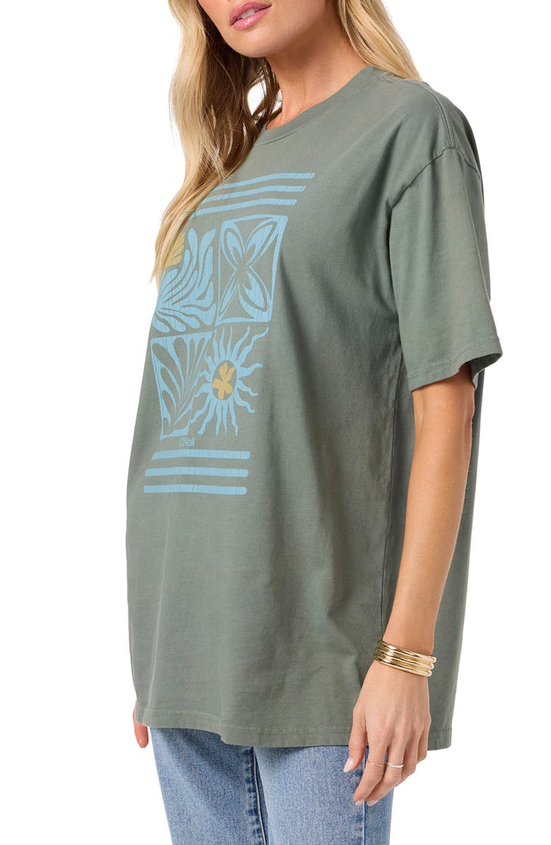 O'Neill OG Elements Oversize Cotton Graphic T-Shirt, Alternate, color, Balsam Green