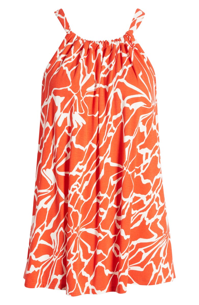 Loveappella Print Tank, Alternate, color, Spicy Orange