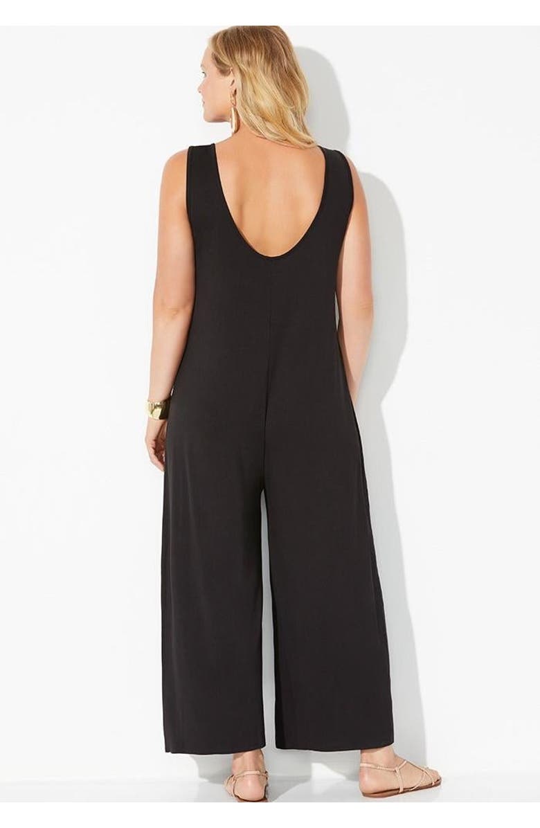 Swimsuits for All Isla Jumpsuit, Alternate, color, Black