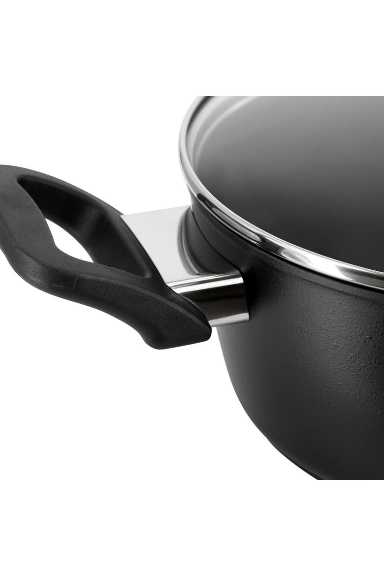 Connelly 7 Piece Textu Nonstick Aluminum Cookware Set, Alternate, color, Black