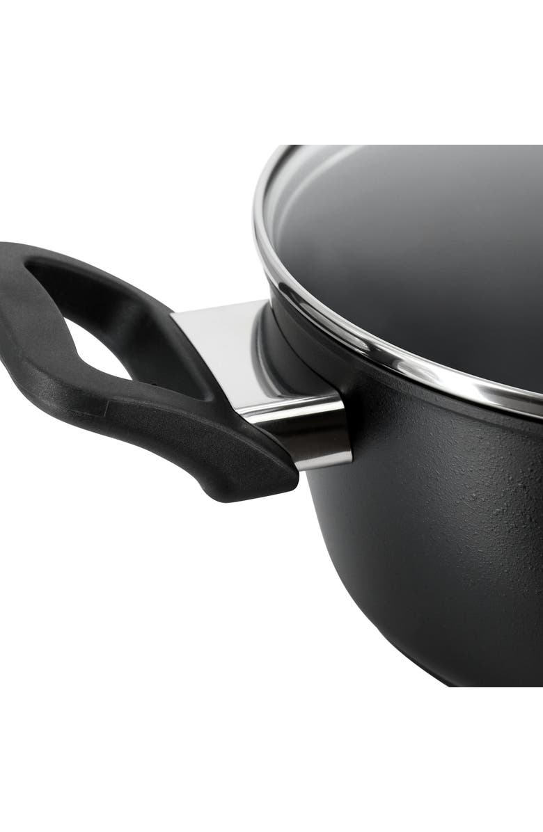 OSTER Connelly 7 Piece Textu Nonstick Aluminum Cookware Set, Alternate, color, Black