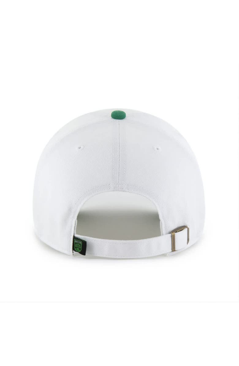 '47 Men's '47  White Austin FC Two-Tone Clean Up Adjustable Hat, Alternate, color, White