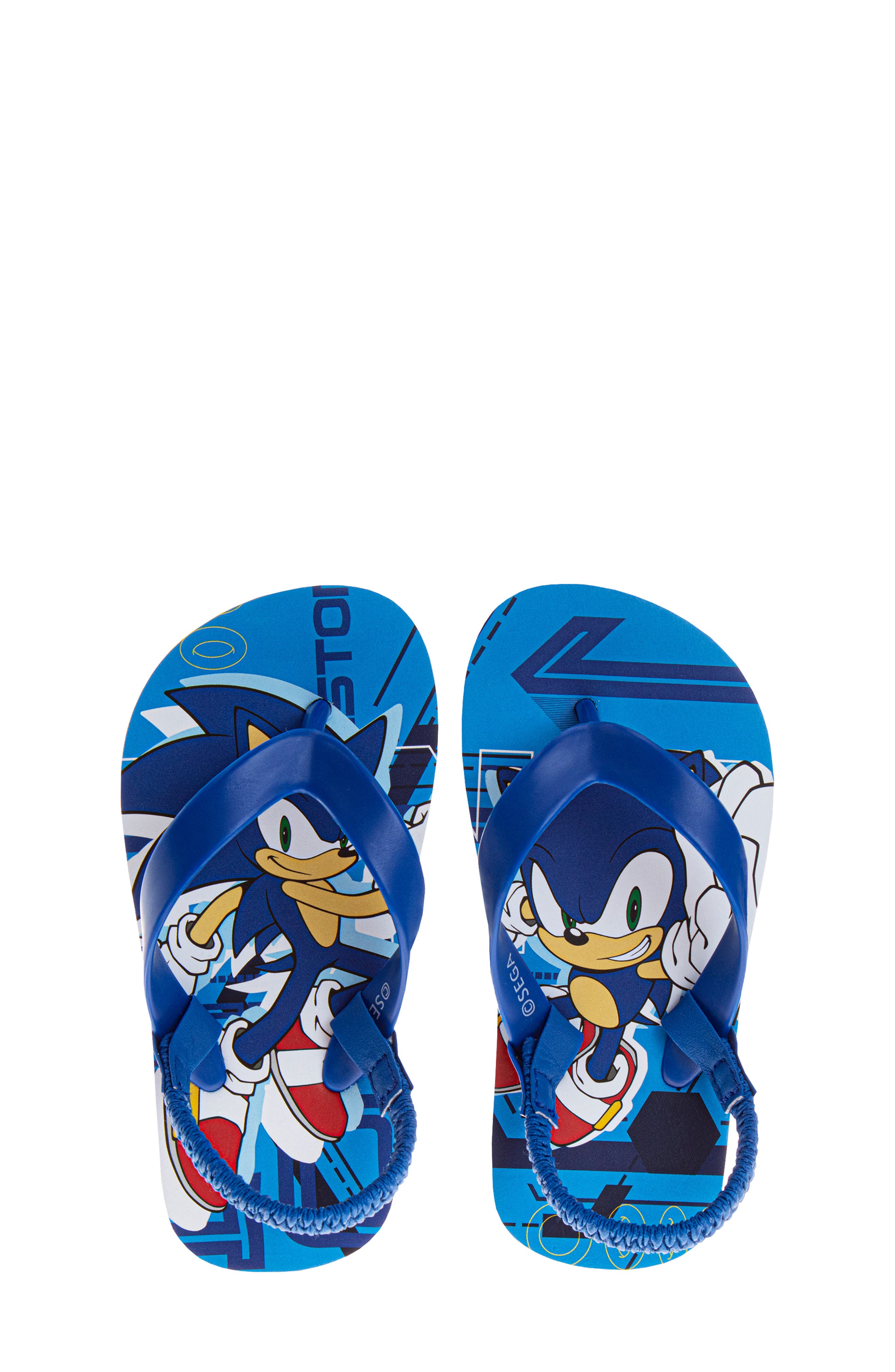 JOSMO Kids' Sonic Slingback Flip Flop Sandal, Alternate, color, Blue