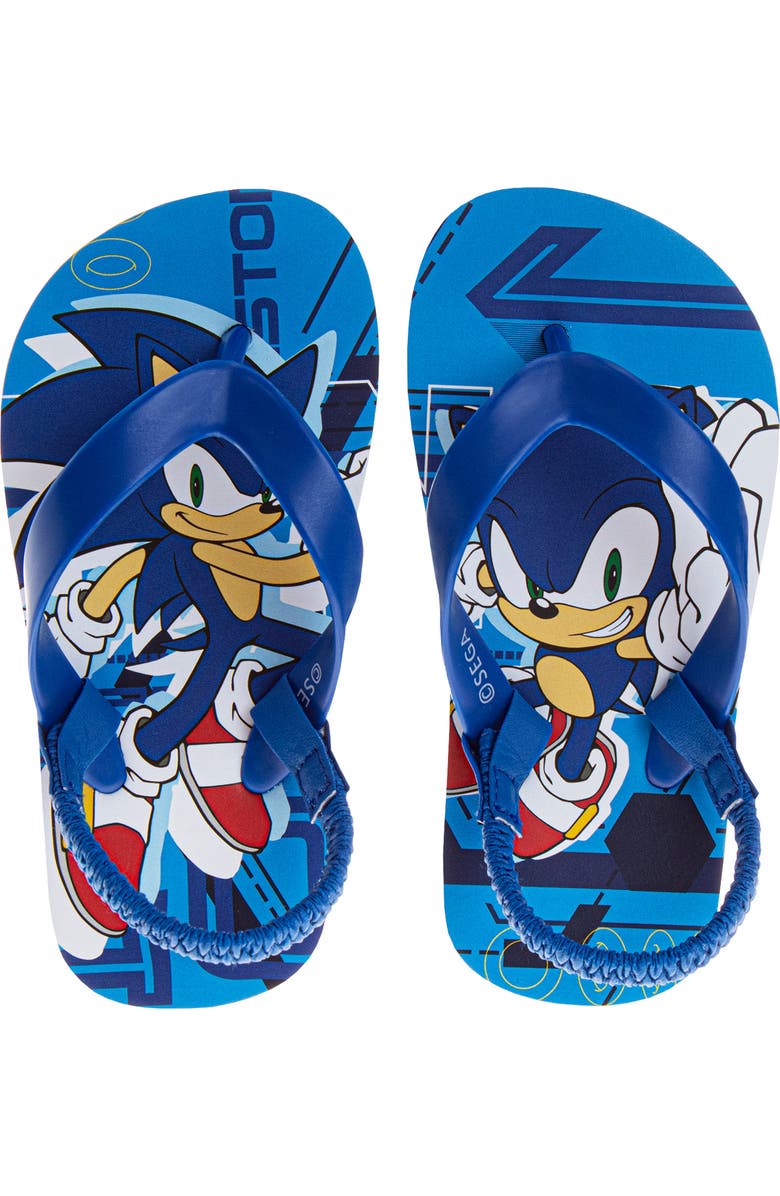 JOSMO Kids' Sonic Slingback Flip Flop Sandal, Alternate, color, Blue