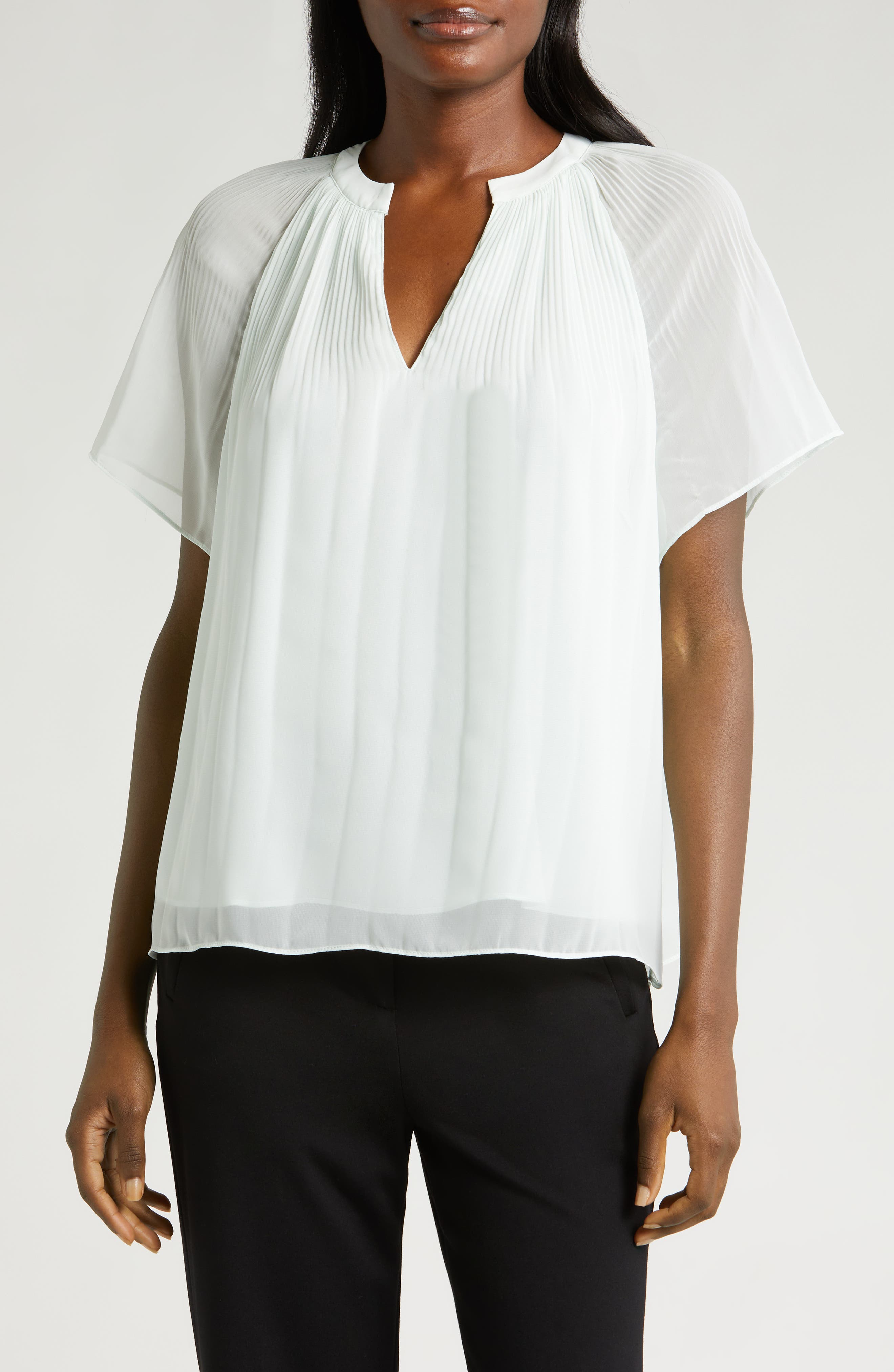 Halogen® Release Pleat Blouse