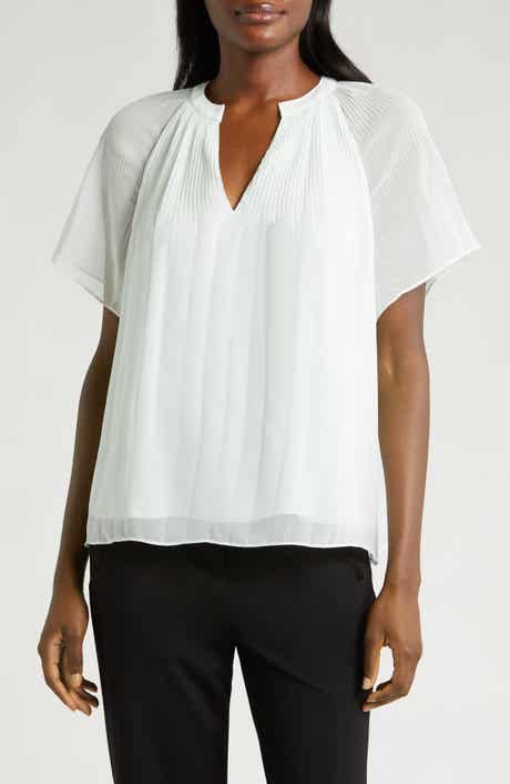 Halogen® Release Pleat Blouse