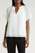 Halogen® Release Pleat Blouse