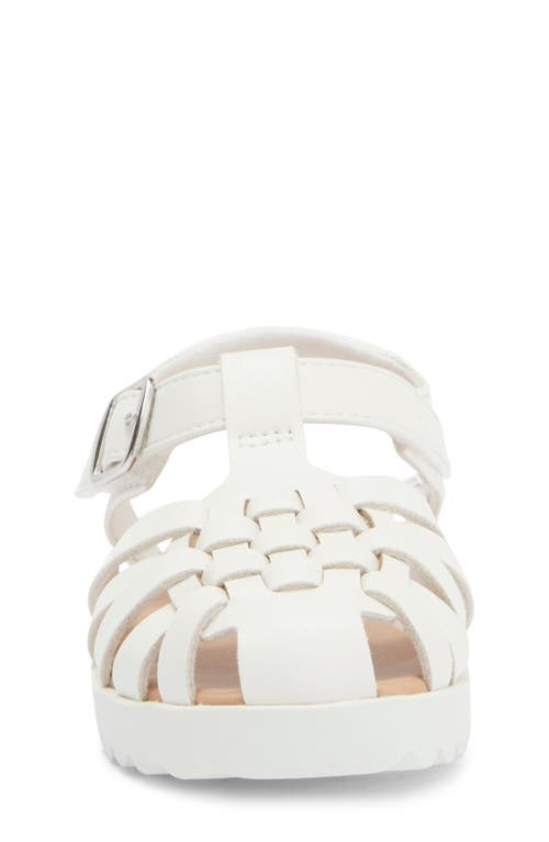 Nordstrom Rack Kids' Camellia Fisherman Sandal In White