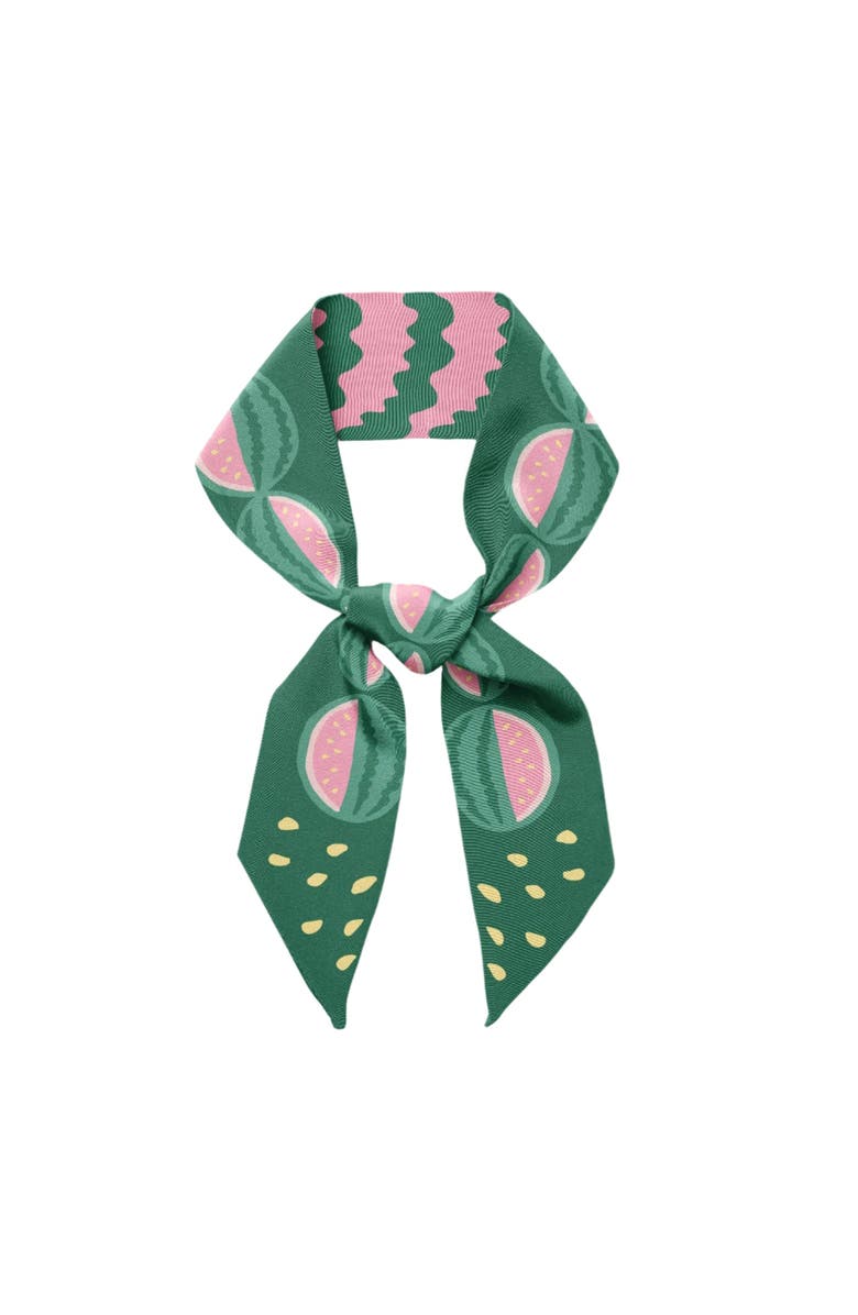 Centinelle Watermelon Twilly Ribbon Scarf, Main, color, Red