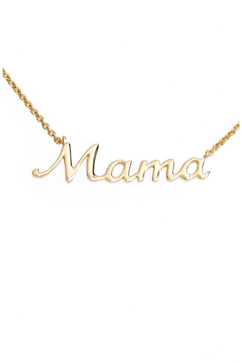 Argento Vivo Mama Pendant Necklace, Main, color, GOLD