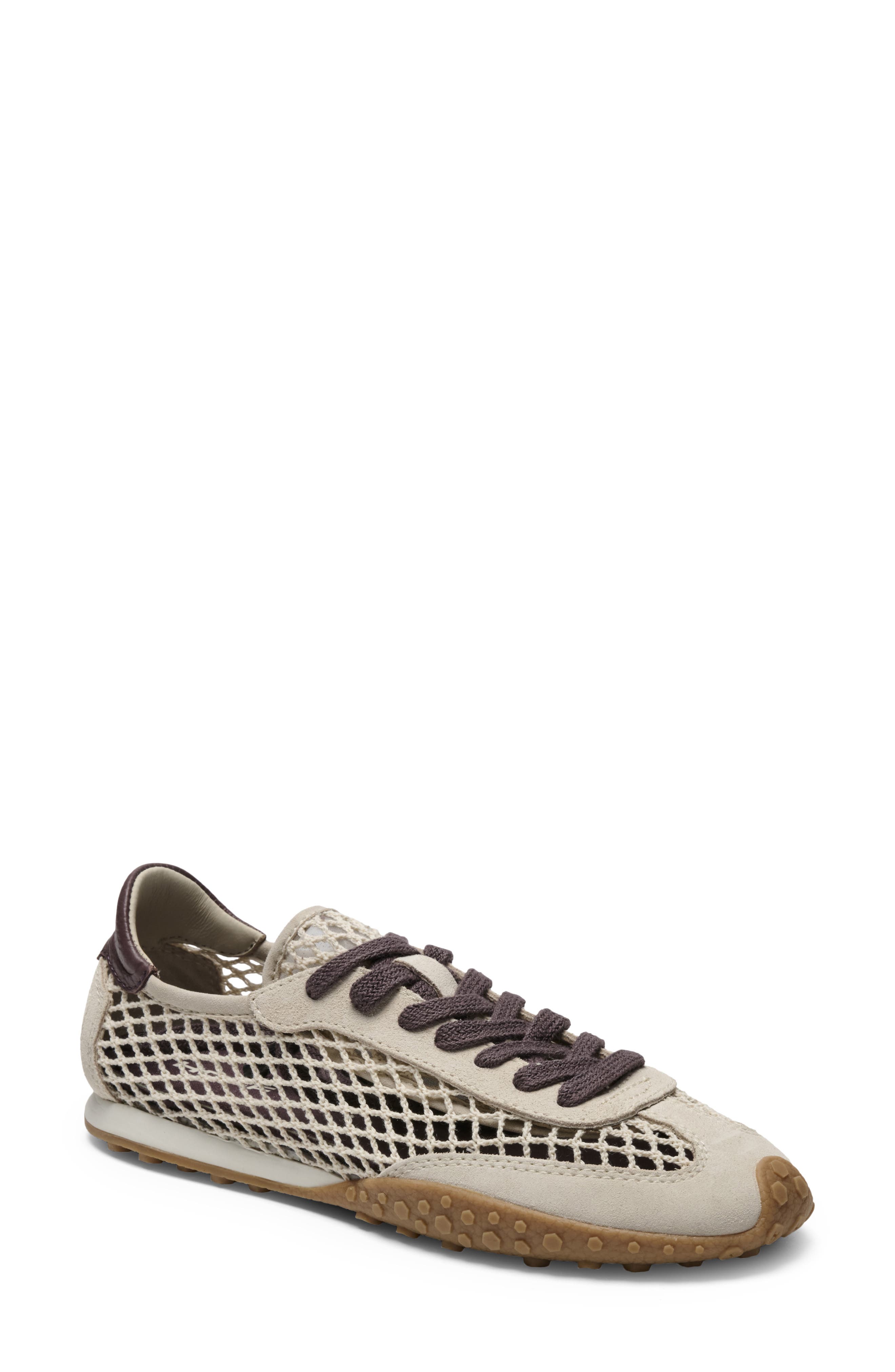 Bridge Fishnet Sneaker, Main, color, OFF WHITE