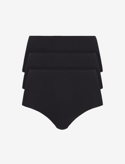 Commando Classic High Rise Bikini 3-Pack in Black at Nordstrom, Size Medium