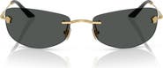 Versace 60mm Rectangular Sunglasses