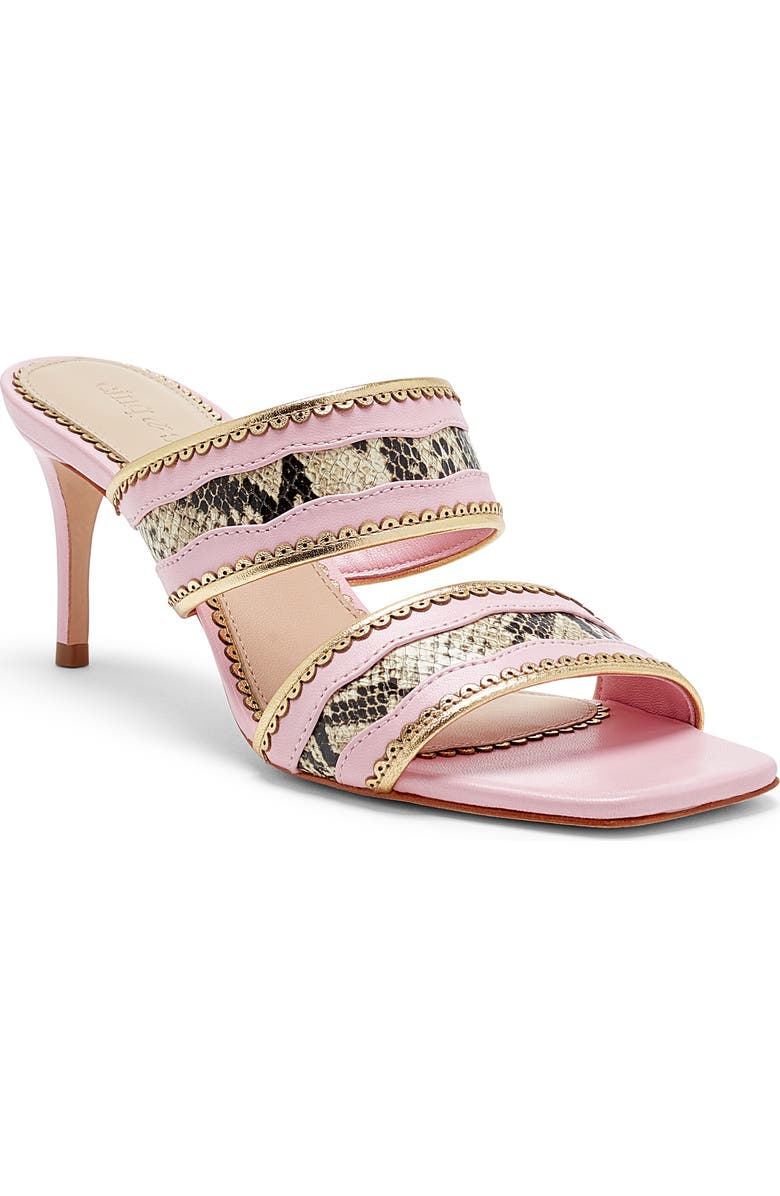 Cinq à Sept Rosalie Slide Sandal, Main, color, Venus Pink/ Gold