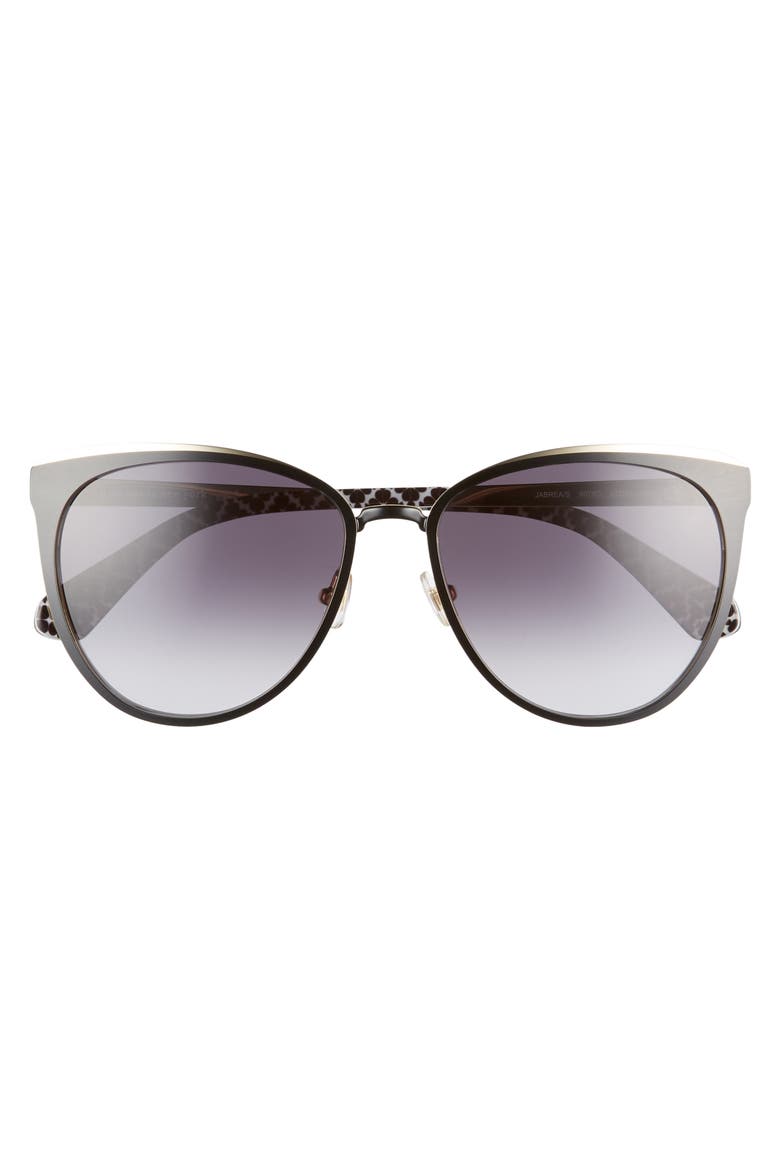 jabreas 57mm cat eye sunglasses, Alternate, color, BLACK/ BLUE