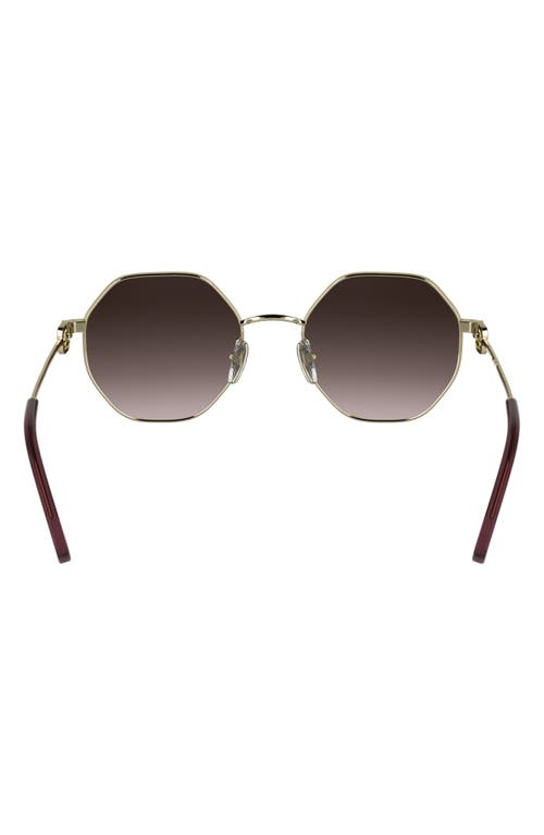 Longchamp Le Foulonné 52mm Gradient Round Sunglasses
