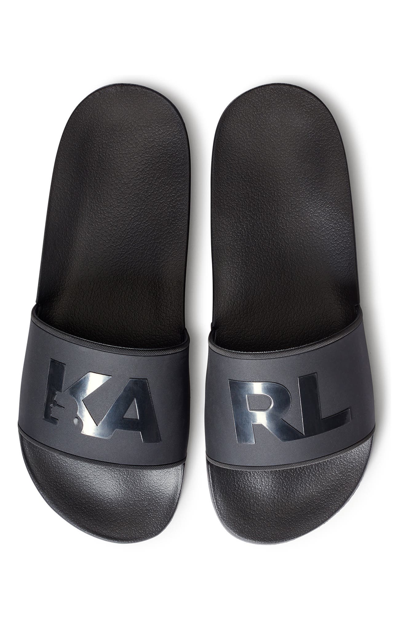KARL LAGERFELD PARIS KA-RL Pool Slide Sandal, Alternate, color, 