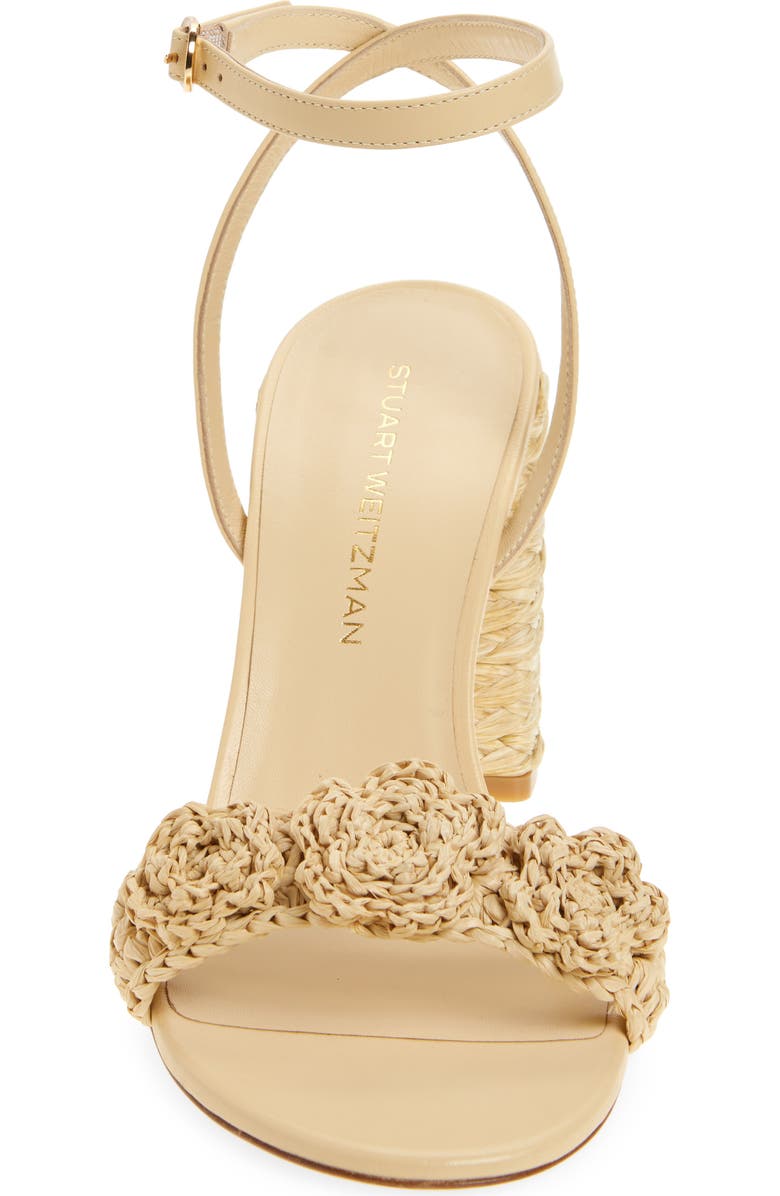 Stuart Weitzman Magnolia Ankle Strap Sandal, Alternate, color, Naturl Tnl