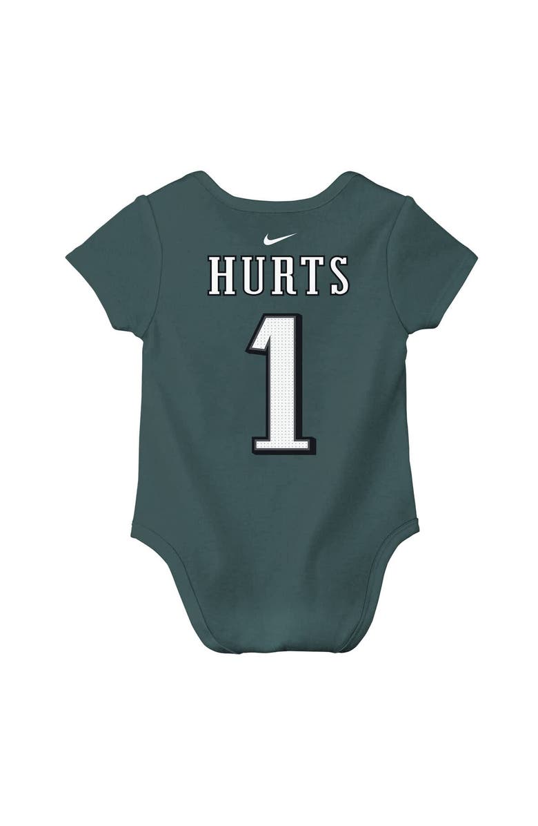 Nike Infant Nike Jalen Hurts Midnight Green Philadelphia Eagles  Player Name & Number Bodysuit, Alternate, color, Green