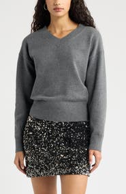 Open Edit V-Neck Sweater
