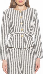 Alexia Admor Arjun Stripe Jacket