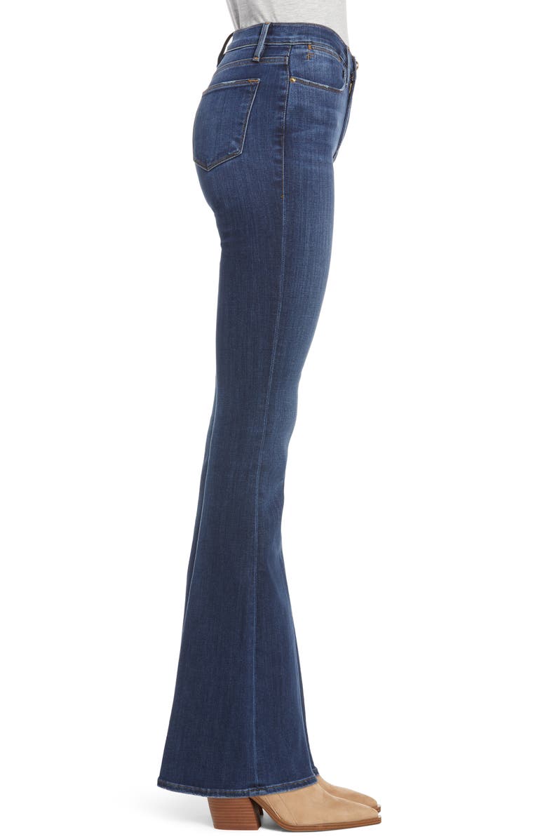 FRAME Le High Waist Flare Jeans, Alternate, color,