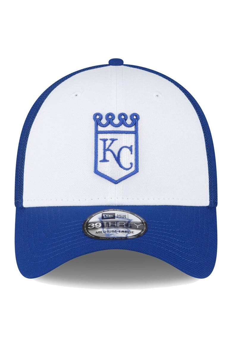 Men's New Era  Royal/White Kansas City Royals 2023 On-Field Batting Practice 39THIRTY Flex Hat, Alternate, color, White
