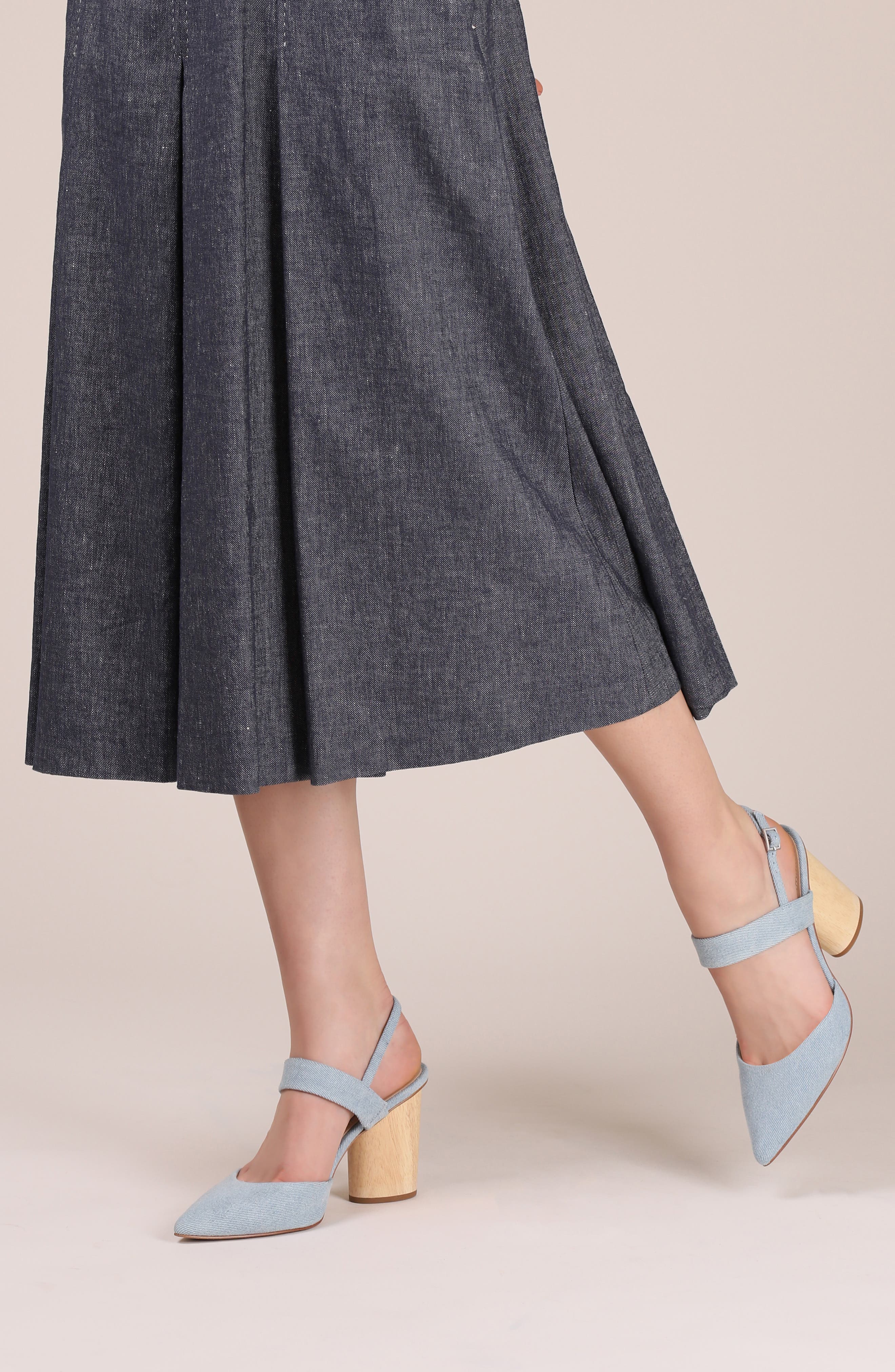 Halle Quarter Strap Pointy Toe Pump, Alternate, color, BLUSH WASH