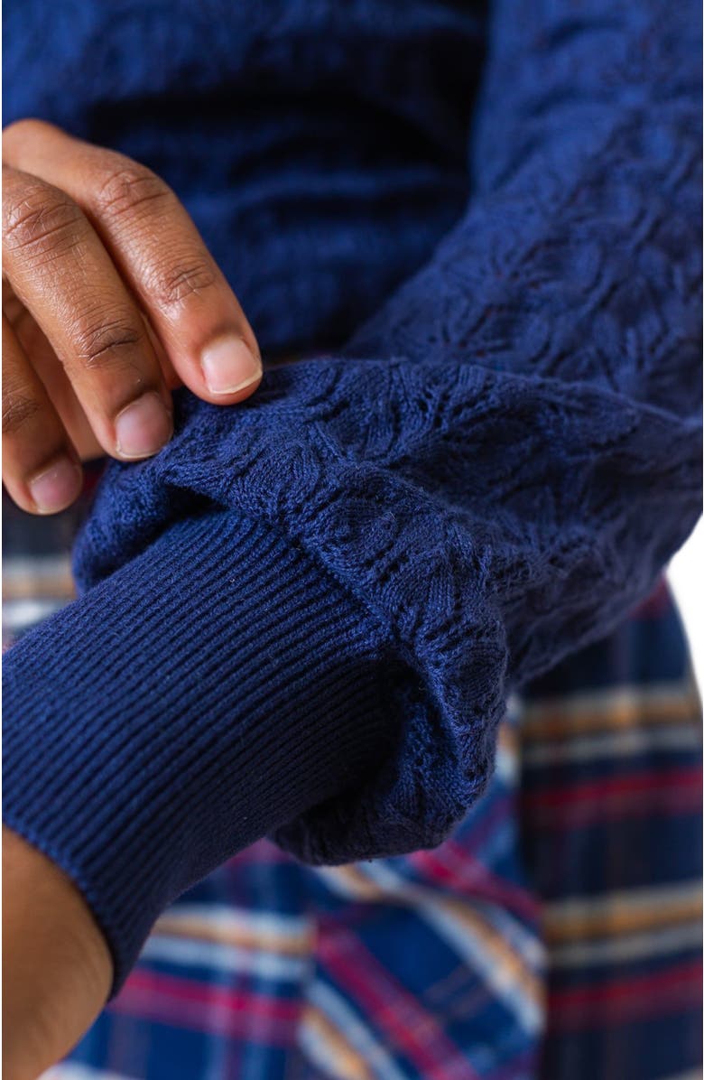 Hope & Henry Women's Organic Pointelle Sweater, Alternate, color, 