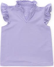 Lila and Hayes Ellie Girls' Sleeveless Ruffled Top by LH Sport