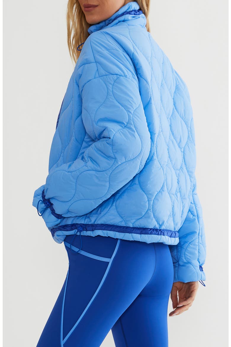 Harvie Quilted Puffer Jacket, Alternate, color, MIDNIGHT BLUEBELL COLORBLOCK