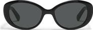 QUAY On Brand 55mm Round Sunglasses