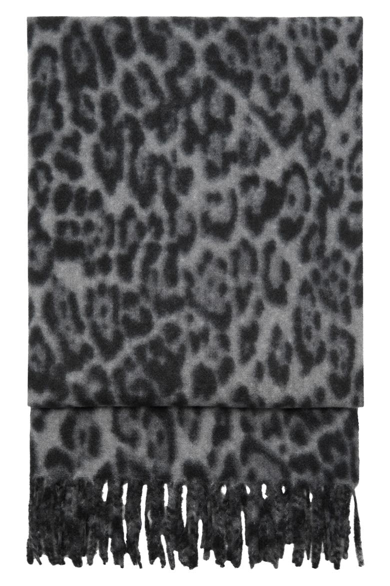 Fringe Scarf, Main, color, MEDIUM HEATHER GREY
